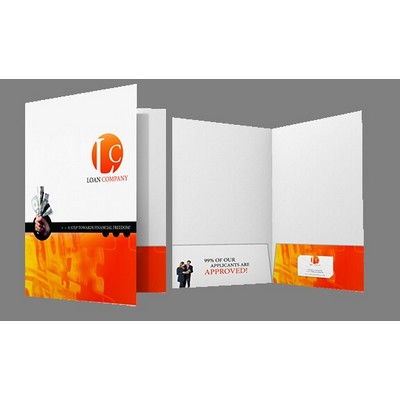 LOWEST PRICE UP TO FULL COLOR INCLUDED Presentation Folder w/ UV Gloss (9"x12")